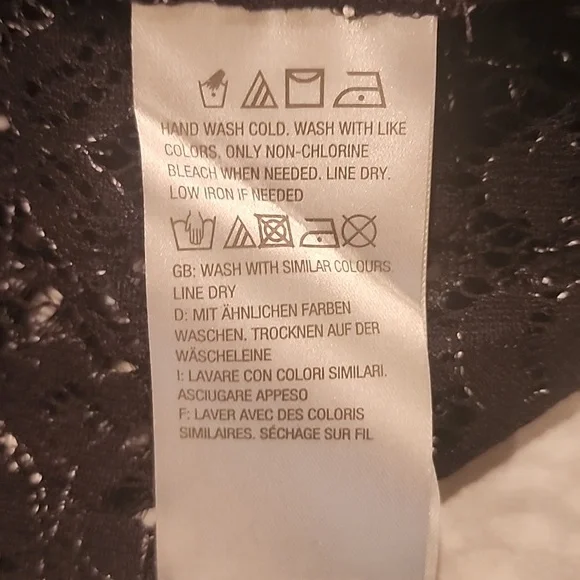 NWOT Isaac Mizrahi Lace Duster Black Sz XXS - Picture 10 of 12